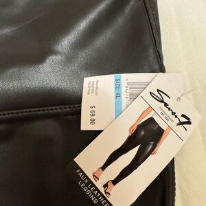 Black Leather Leggings
